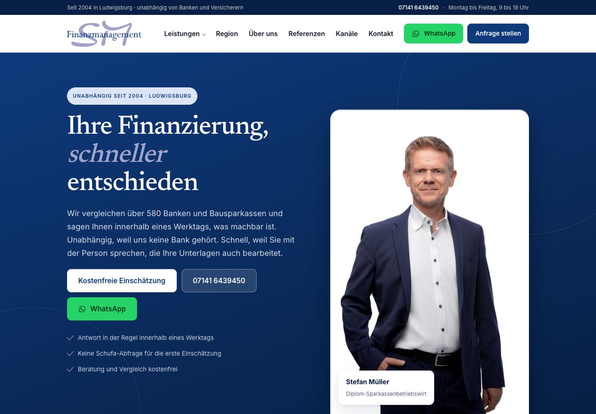 Startseite von sm-finanzen.com